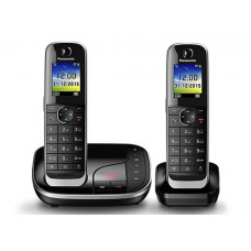 Радиотелефон DECT Panasonic KX-TGJ322RU, 2 трубки, черный