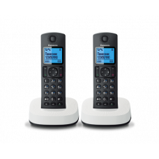 Радиотелефон DECT Panasonic KX-TGC312RU, 2 трубки, черный с белым